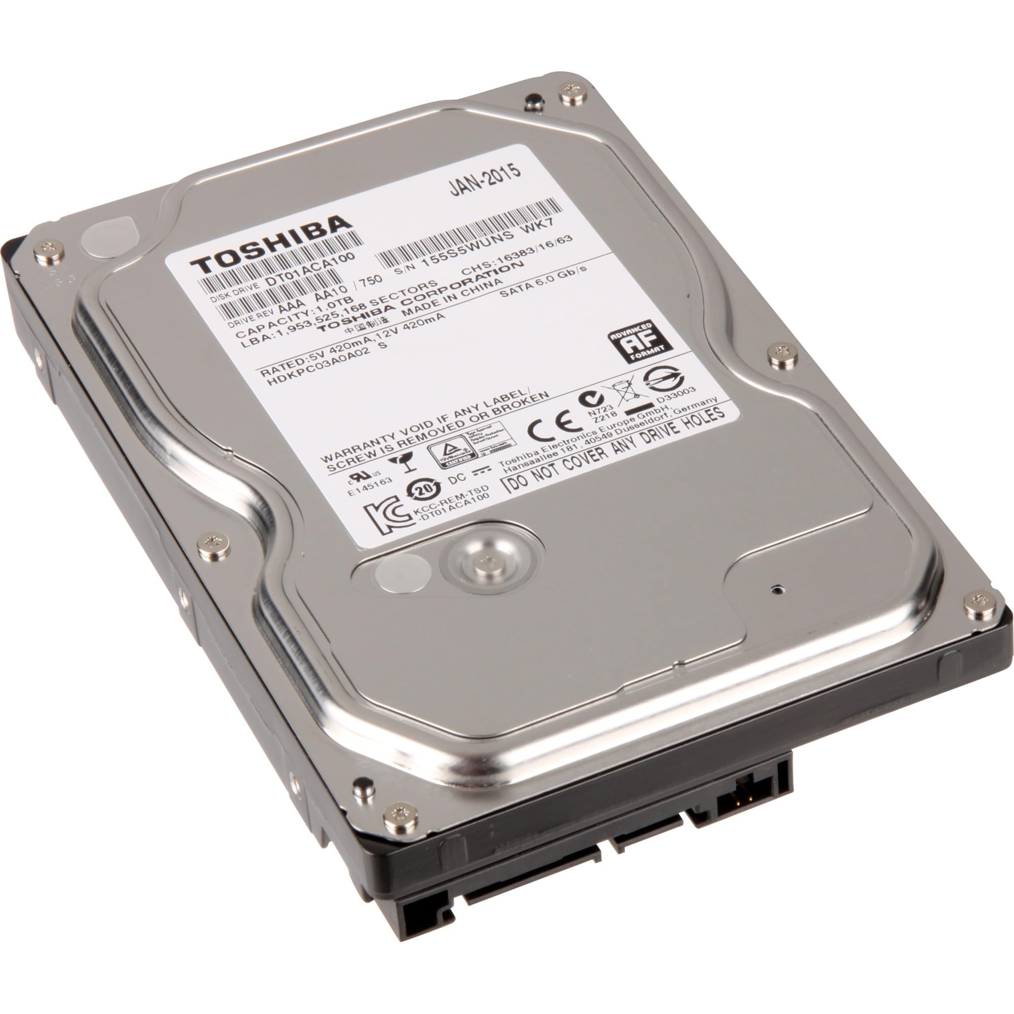 Toshiba DT01ACA100 1TB 3.5" Hard Drive